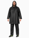 Black Dot Poncho Suit
